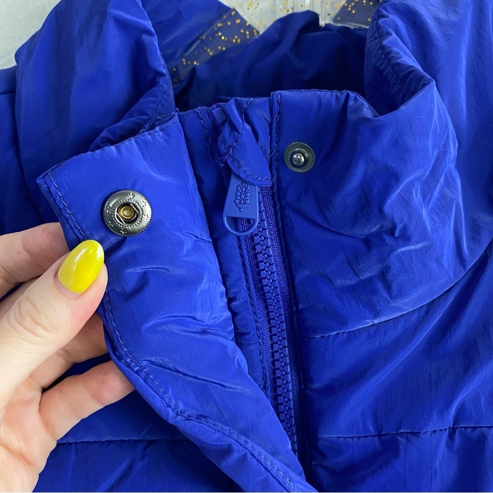 NEW Free People Movement Puffer Cropped Blue Vest Insulated Zip Up - Picture 6 of 9